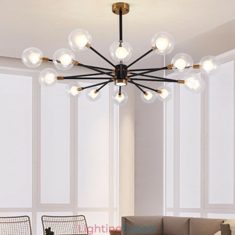 Nordic Glass Pendant Light Milky White Round Lamp Chandelier Lighting