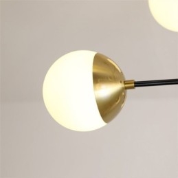 Nordic Glass Pendant Light Magic Bean Shape Chandelier Lighting Lamp