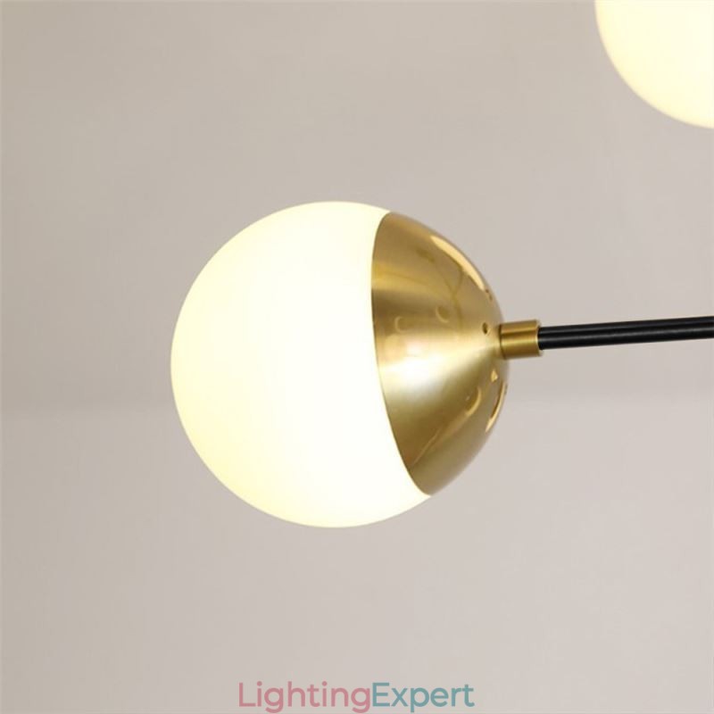 Nordic Glass Pendant Light Magic Bean Shape Chandelier Lighting Lamp