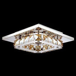 Modern Contemporary Electroplated Metal Flush Mount