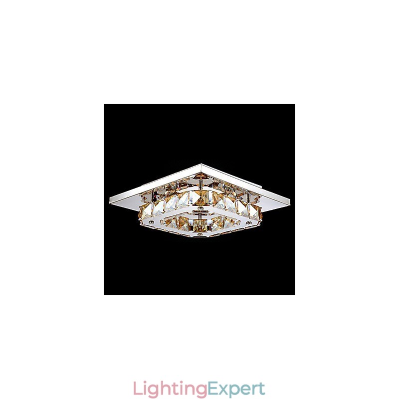 Modern Contemporary Electroplated Metal Flush Mount