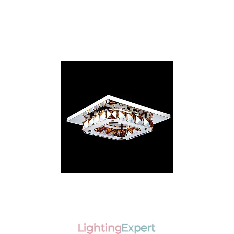 Modern Contemporary Electroplated Metal Flush Mount