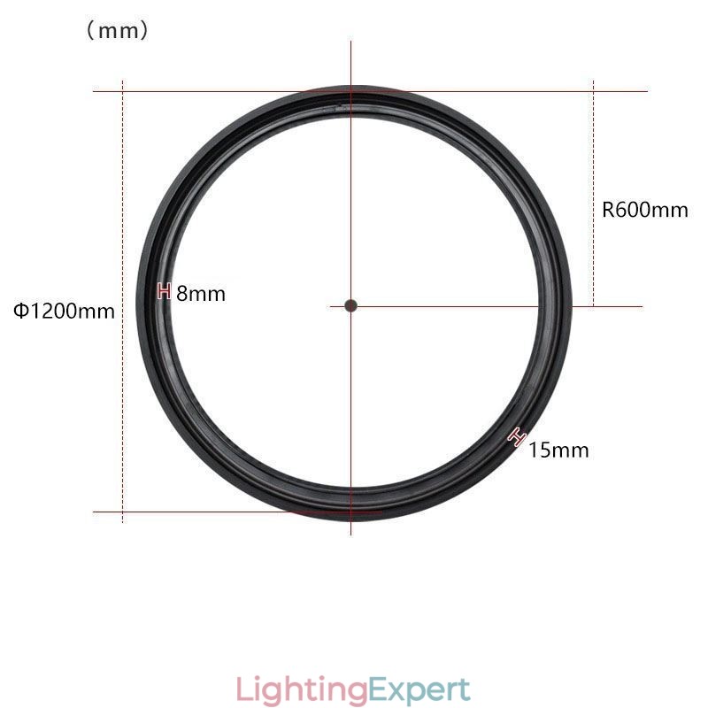 Track Light Magnetic Recessed Circular Track Lighting Fixture 120cm