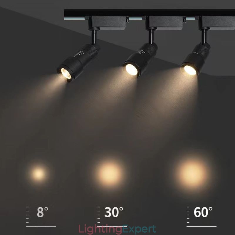 Track Spotlight 8° To 60° Free Focusing Accent Lighting