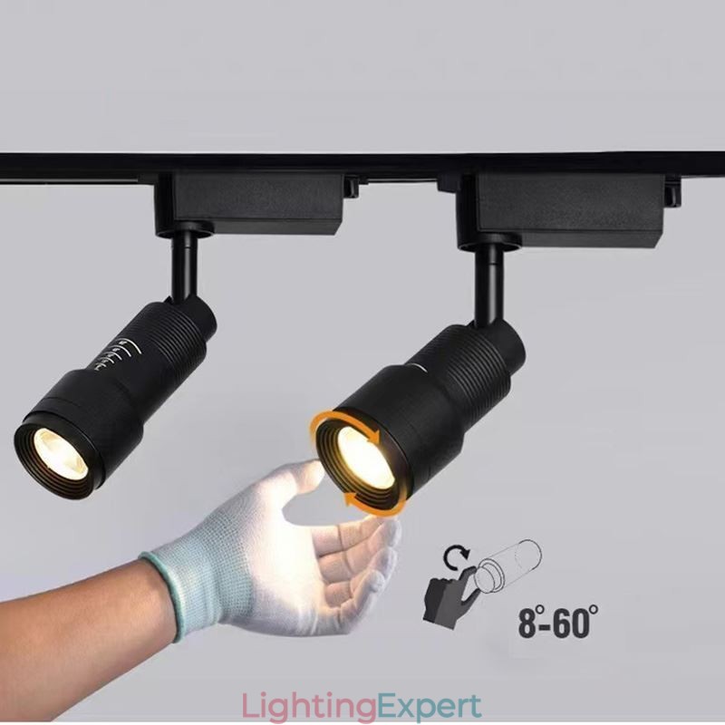 Track Spotlight 8° To 60° Free Focusing Accent Lighting