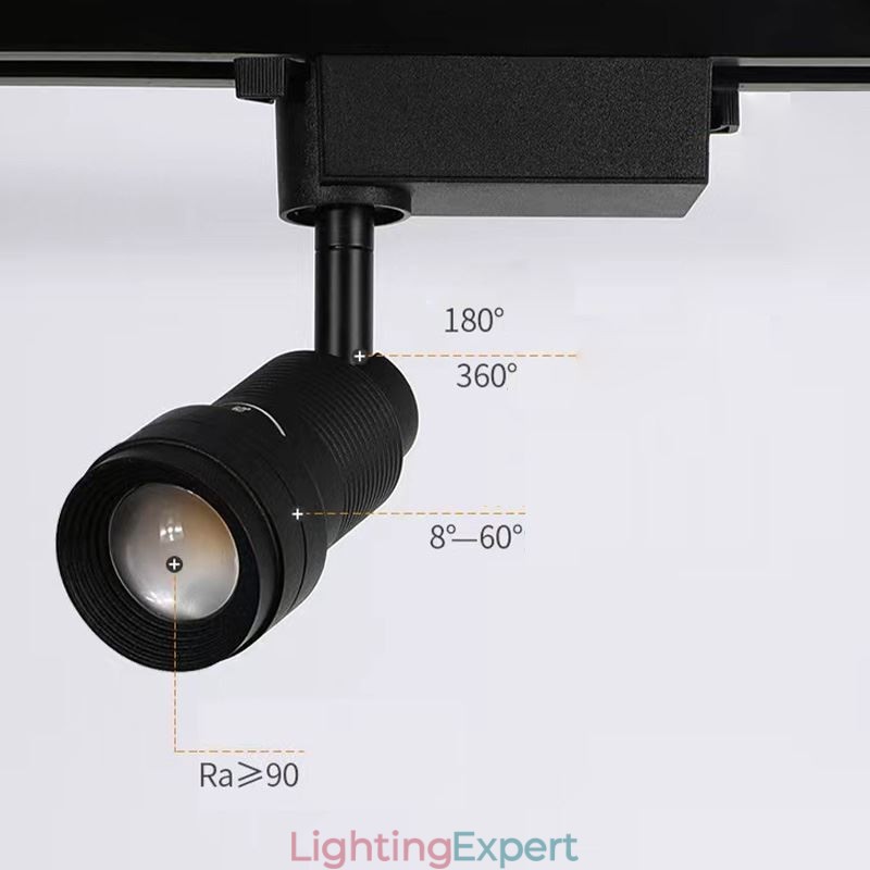 Track Spotlight 8° To 60° Free Focusing Accent Lighting