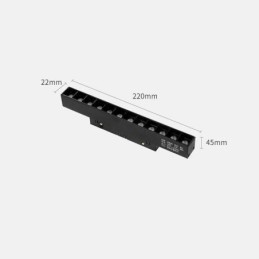 Magnetic Track Light Recessed Spotlight Decorative Light 3M 36V