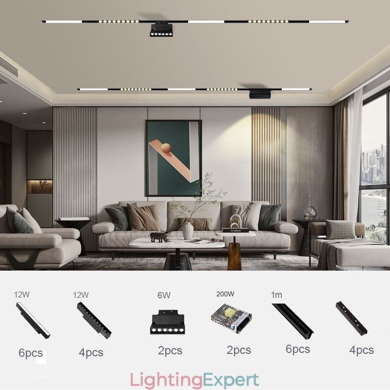 Recessed Spotlight Magnetic Track Light Decorative Light 3M*2
