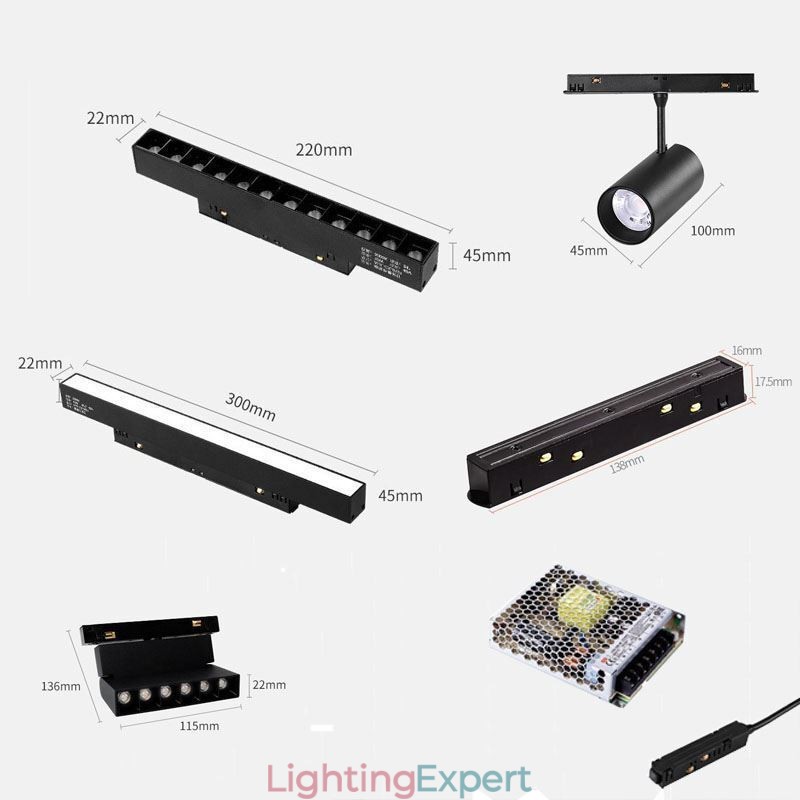Recessed Spotlight Magnetic Track Light Decorative Light 3M*2