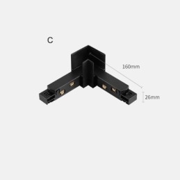 Magnetic Track Lighting Accessories Recessed Track Rail Corner Connection