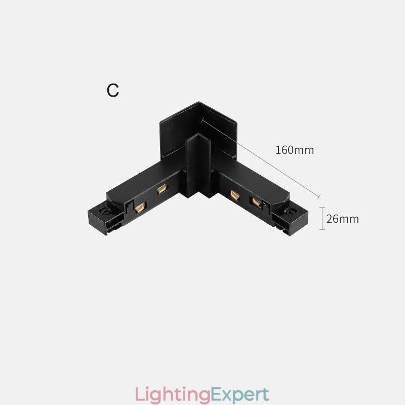 Magnetic Track Lighting Accessories Recessed Track Rail Corner Connection