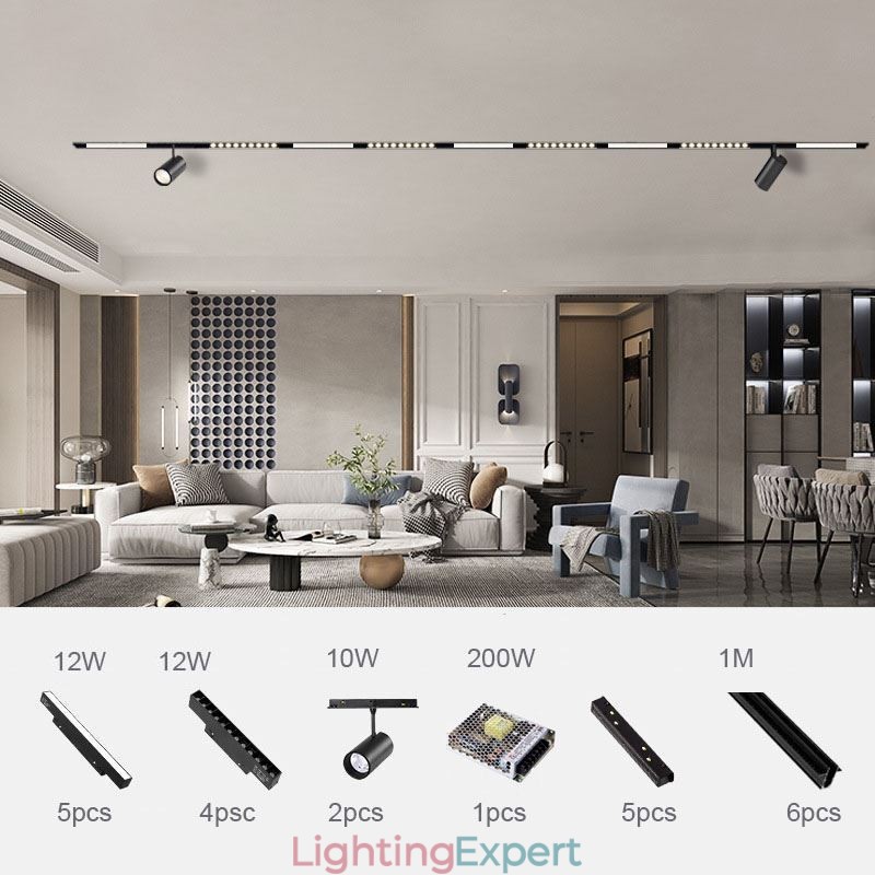 Recessed Spotlight Magnetic Track Light Decorative Light 6M 36V