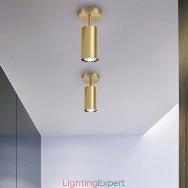 Nordic Brass Flush Mount Ceiling Light