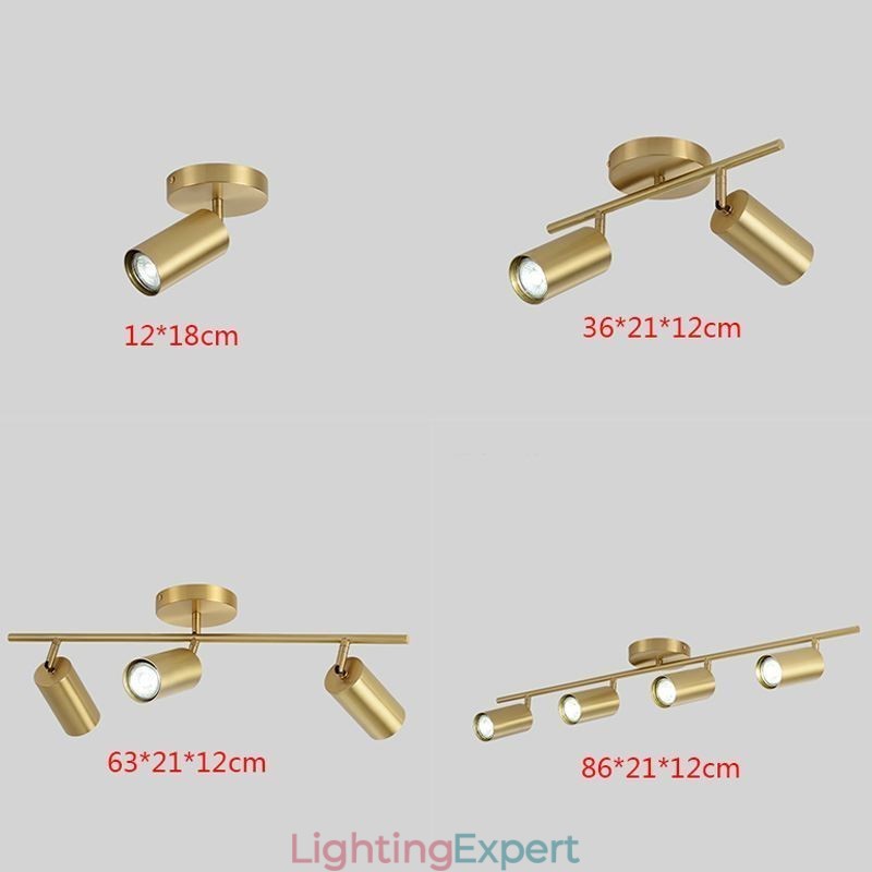 Nordic Brass Flush Mount Ceiling Light
