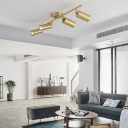 Nordic Brass Flush Mount Ceiling Light