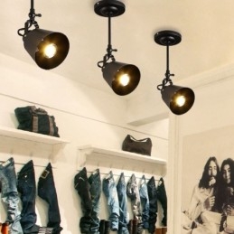 Rustic Iron Spotlight Countryside Vintage Ceiling Light