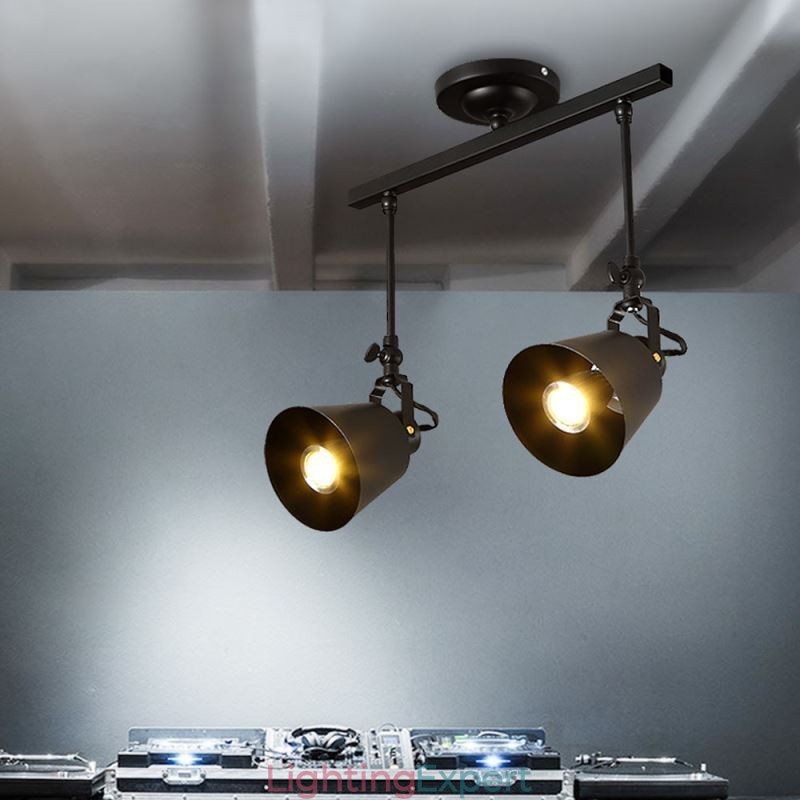 Rustic Iron Spotlight Countryside Vintage Ceiling Light