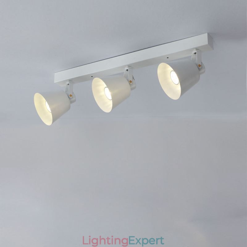 Rustic Vintage Spotlight Industrial Iron Track Lighting