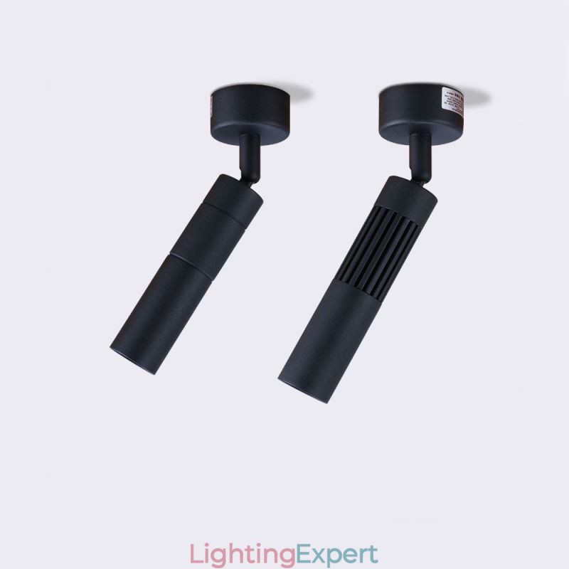Rotatable COB Spotlight Black Ceiling Spotlight(Single Light)