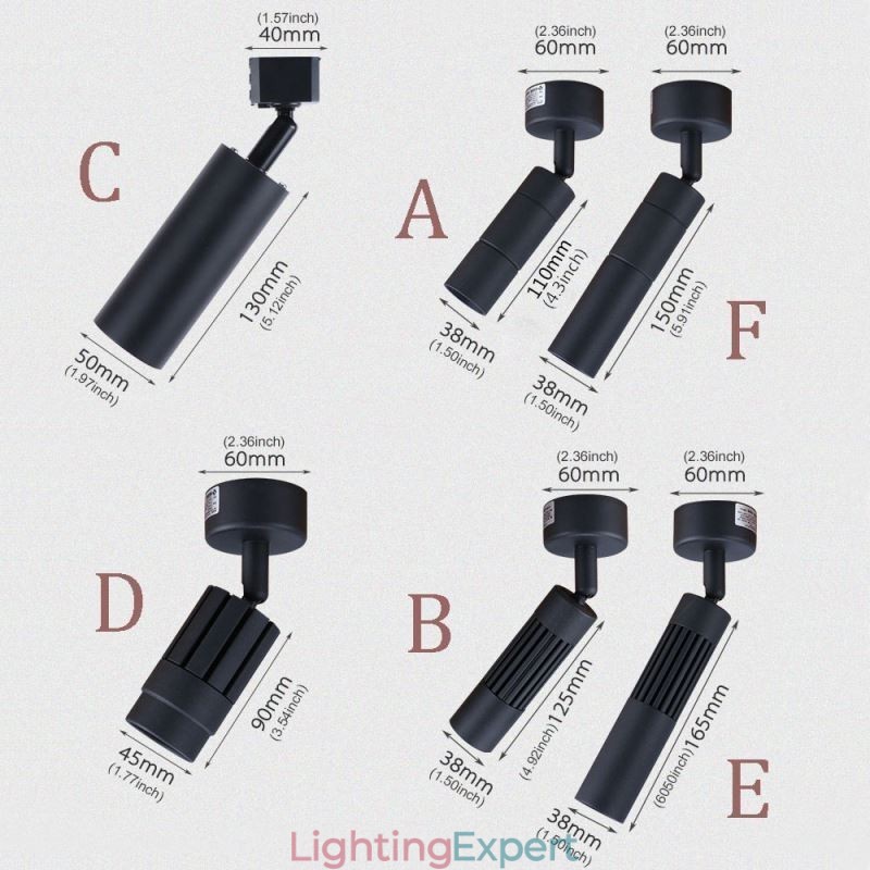 Rotatable COB Spotlight Black Ceiling Spotlight(Single Light)