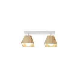 Nordic Wooden Spotlight Four Prism Rotatable Ceiling Spotlight