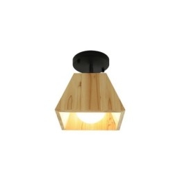 Nordic Wooden Spotlight Four Prism Rotatable Ceiling Spotlight