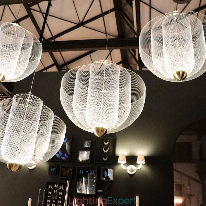 Nordic Grid Designer Creative and Unique Shape Art Decorative Pendant Light