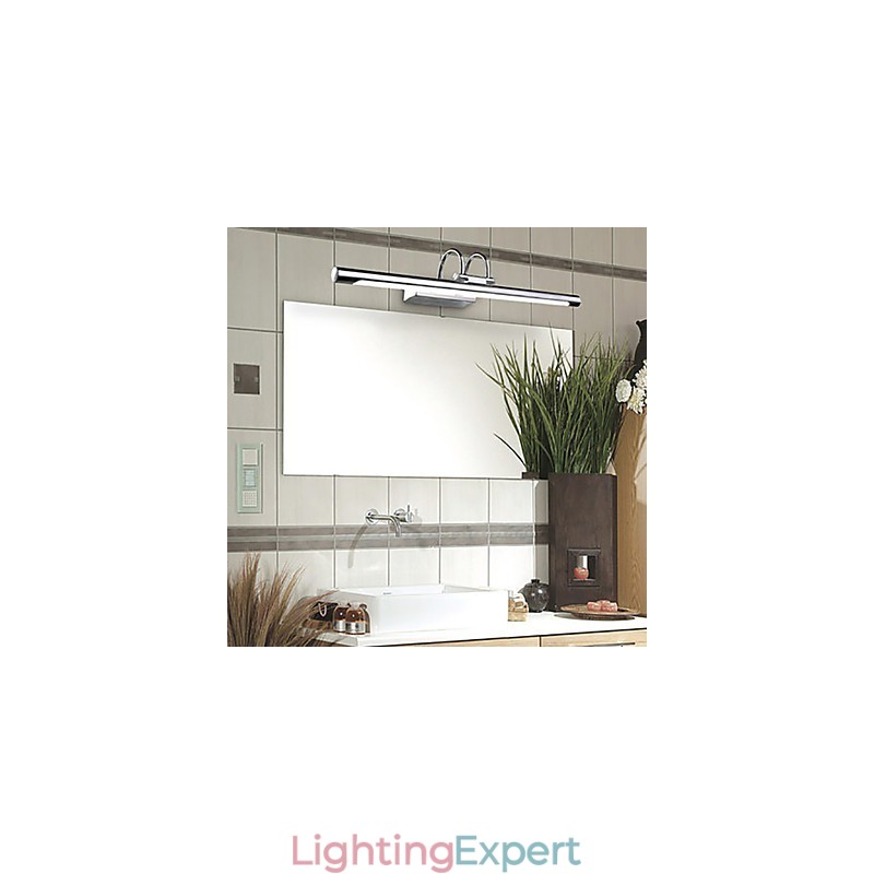 Stainless Steel Mirror Lights Acrylic Bathroom Wall Lamps Make up Lights Cold White Warm White (Size:57X13.5X15)