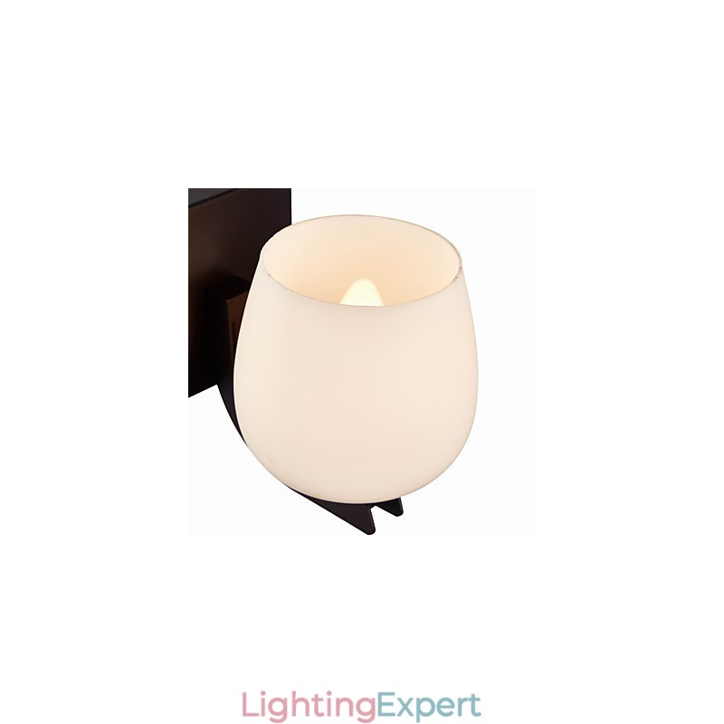 Iron Wall Lamp with Glass Shade Classic Modern Lighting Wall Sconces