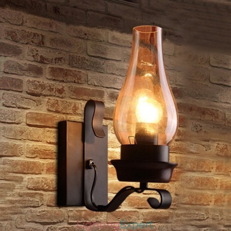 Retro Rustic Nordic Glass Wall Lamp Bedroom Bedside Wall Sconce Vintage Industrial Wall Light Fixtures Retro Rustic Nordic Glass Wall Lamp Bedroom Bedside Wall Sconce Vintage Industrial Wall Light Fixtures