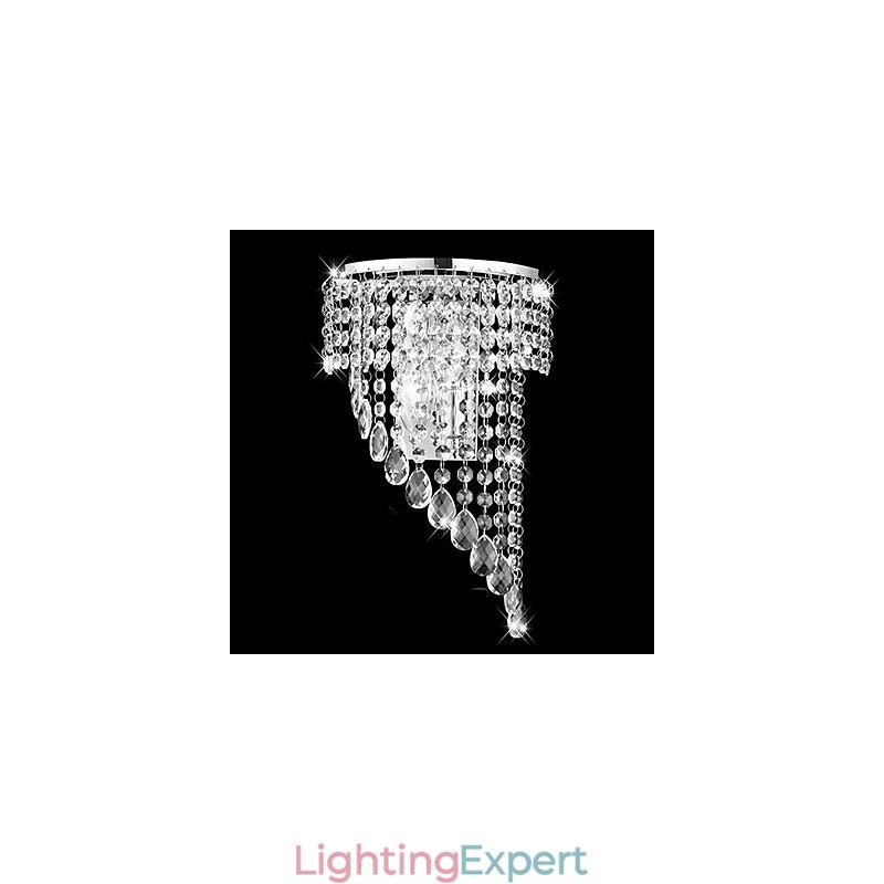 Crystal Flush Mount wall Lights Modern Contemporary Metal