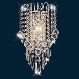 Crystal Flush Mount wall Lights Modern Contemporary Metal