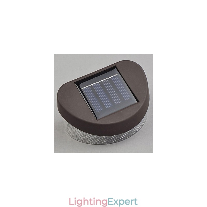 White Light Solar Light Path Wall Landscape Mount Garden Fence Light