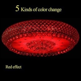 Round Crystal Absorb Dome Light Ceiling Lamp Diameter 80CM Contains 15 Bulbs