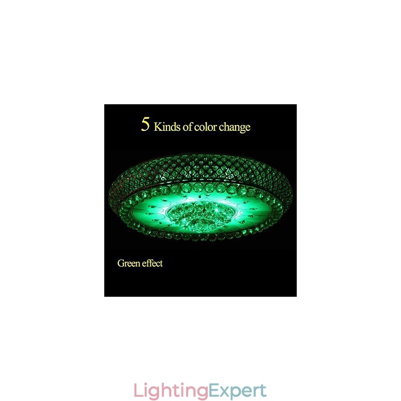 Round Crystal Absorb Dome Light Ceiling Lamp Diameter 80CM Contains 15 Bulbs