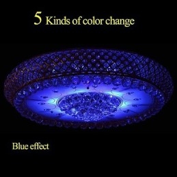 Round Crystal Absorb Dome Light Ceiling Lamp Diameter 80CM Contains 15 Bulbs