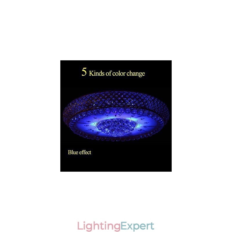 Round Crystal Absorb Dome Light Ceiling Lamp Diameter 80CM Contains 15 Bulbs