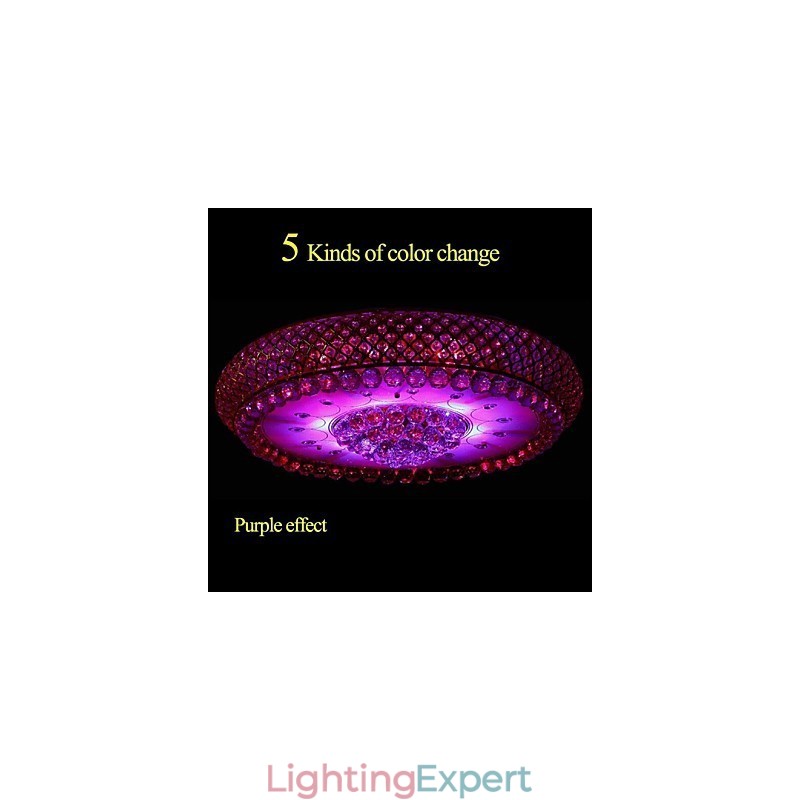 Round Crystal Absorb Dome Light Ceiling Lamp Diameter 80CM Contains 15 Bulbs