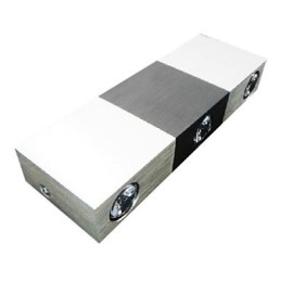 Modern Wall Light with Scattering Light Rectangular Aluminium Body