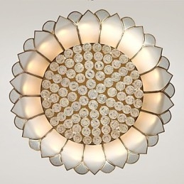 Traditional Classic Rustic Lodge Brass Metal Flush Mount