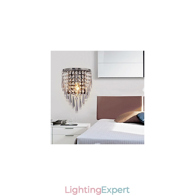Semi Circular Wall light in Crystal Feature