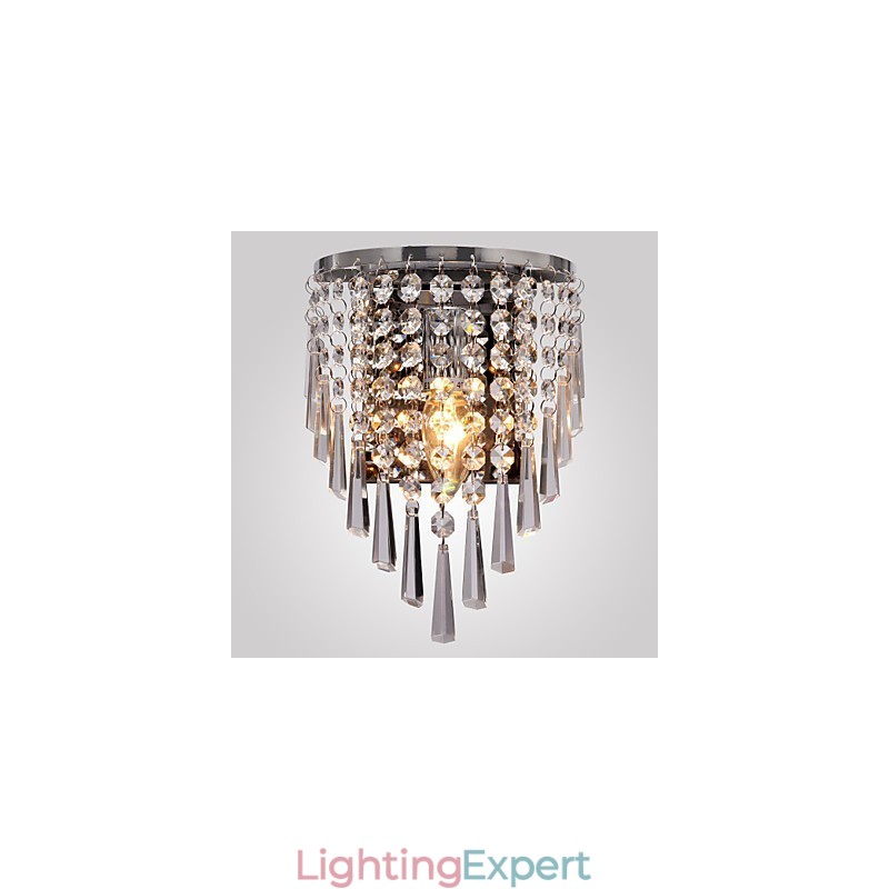 Semi Circular Wall light in Crystal Feature