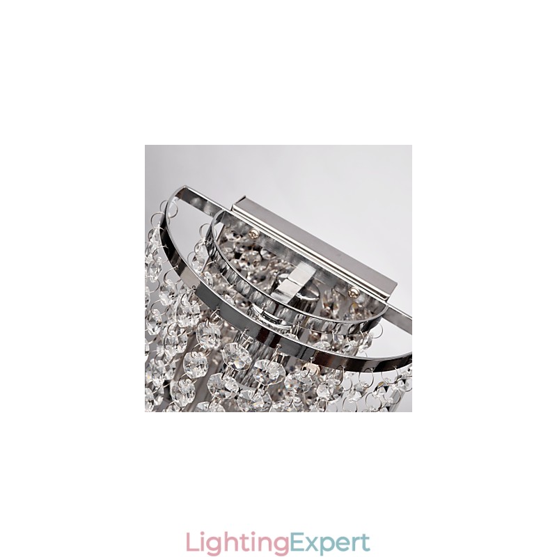 Semi Circular Wall light in Crystal Feature
