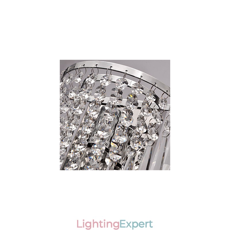 Semi Circular Wall light in Crystal Feature
