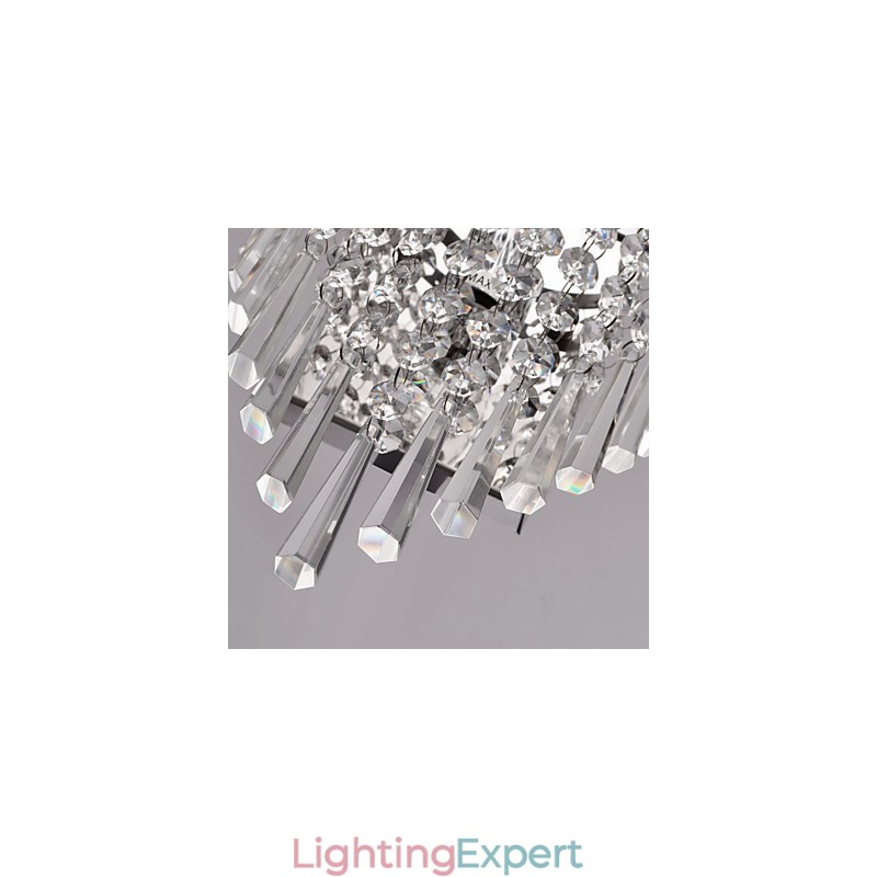 Semi Circular Wall light in Crystal Feature