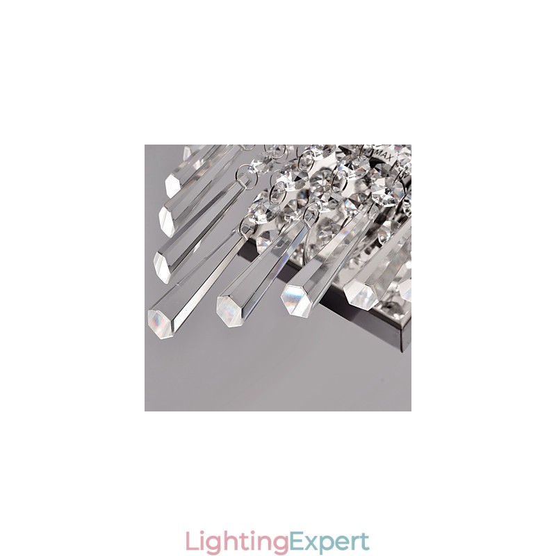 Semi Circular Wall light in Crystal Feature