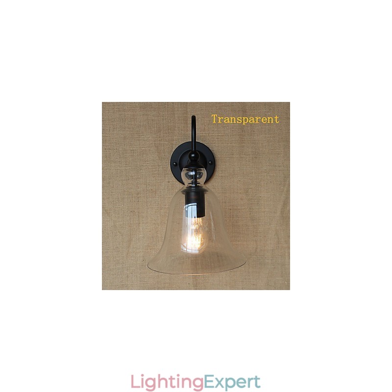 American Rural Countryside Pastoral Minimalist Living Room Hallway Decorated Glass Wall Sconce