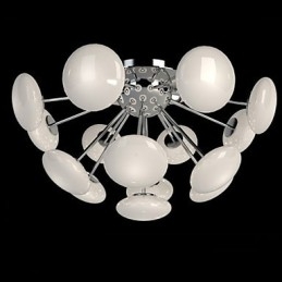 ModernYestaurant Lamp Simple Circular Glass art Pendant Lamp European Style