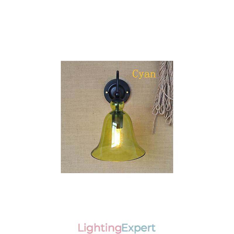 American Rural Countryside Pastoral Minimalist Living Room Hallway Decorated Glass Wall Sconce