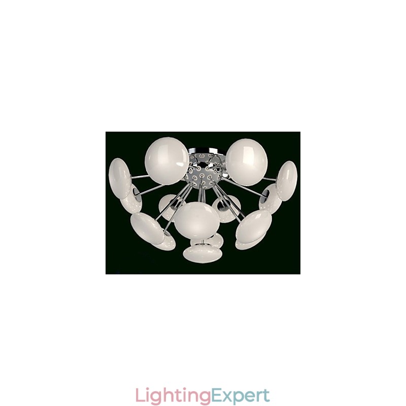 ModernYestaurant Lamp Simple Circular Glass art Pendant Lamp European Style